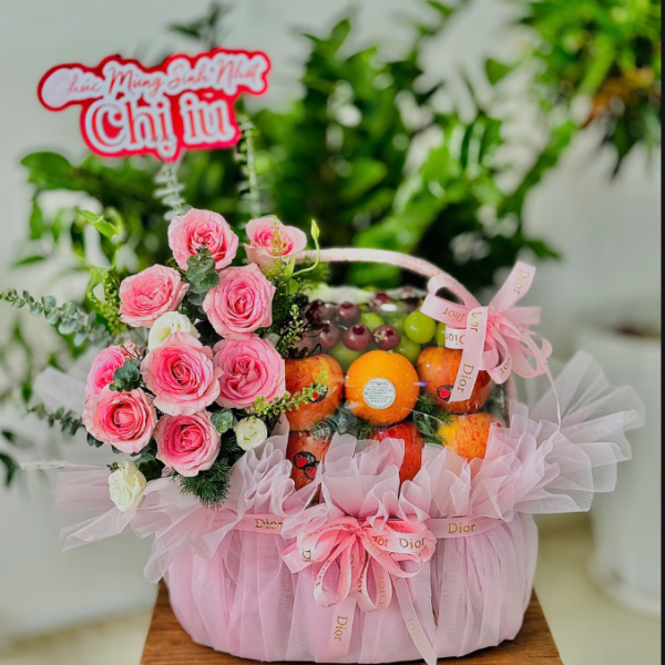 giỏ hoa quả nhập khẩu Hà Nội